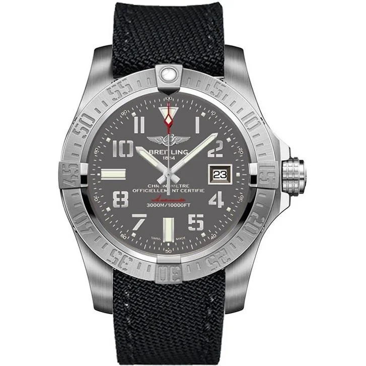 Breitling Men's A1733110-F563-109W Avenger II Seawolf  Automatic Black Fabric Watch