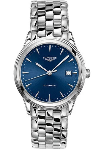 Longines Flagship Watch - 38.5 mm Steel Case - Blue Dial - Bracelet - L4.974.4.92.6