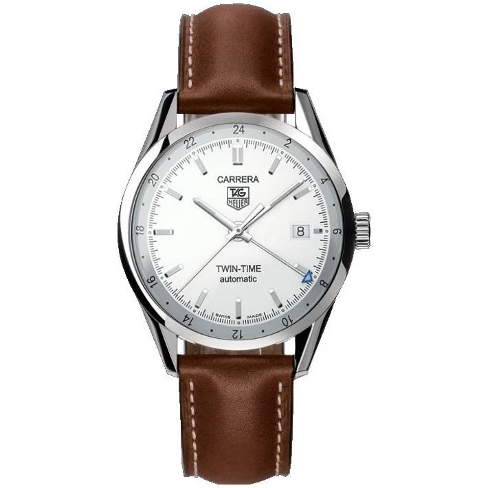 Tag Heuer Men's WV2116.FC6203 Carrera Automatic Brown Leather Watch