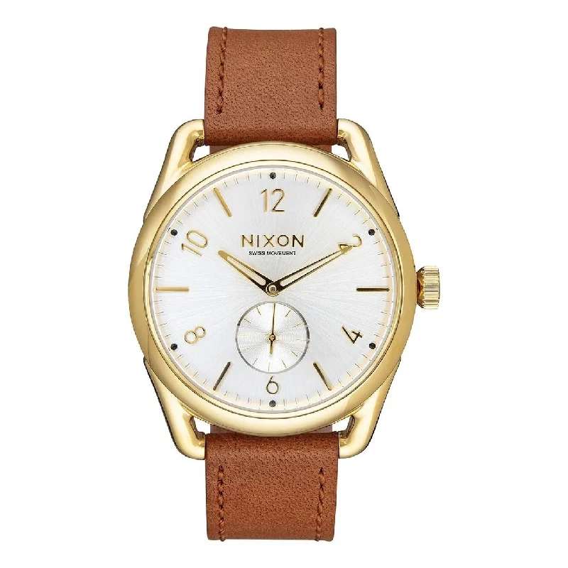 Nixon Men's A459-2227 C39 Brown Leather Watch