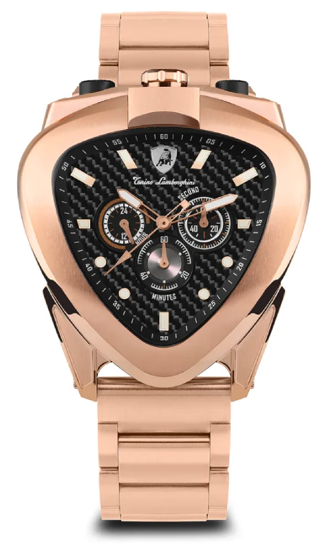 Tonino Lamborghini Spyder 12H Chronograph Steel Rose Gold T20CH-C-B