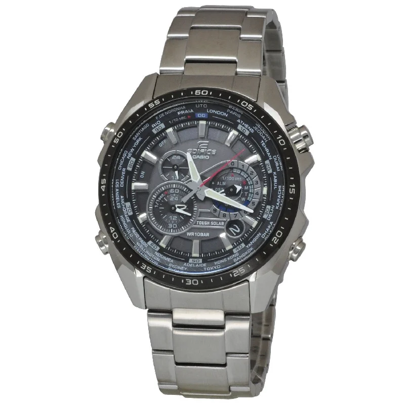 Casio Men's EQS-500DB-1A1 Edifice Chronograph Stainless Steel Watch