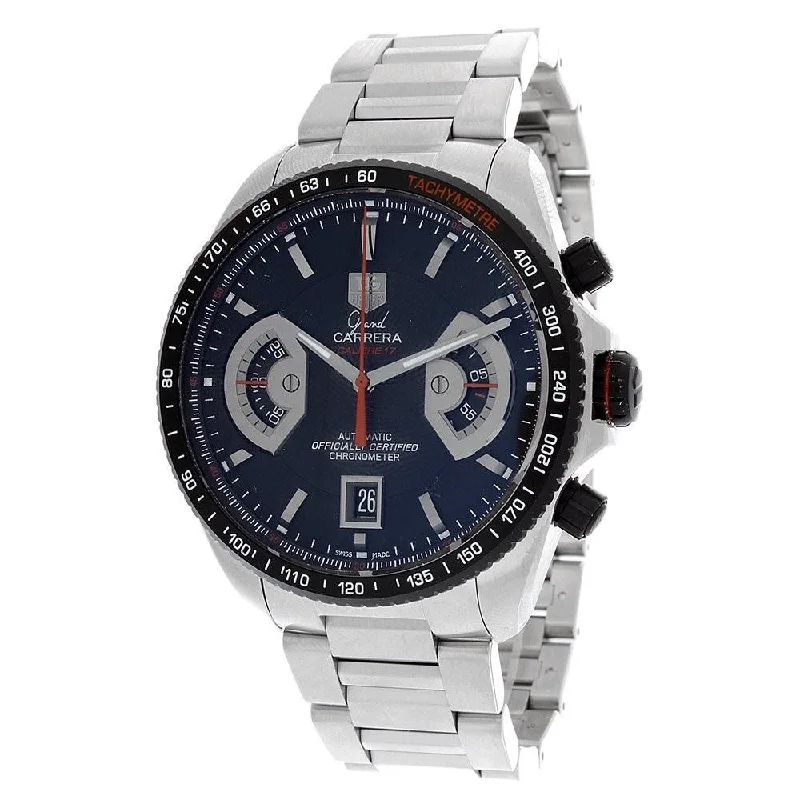 Tag Heuer Men's CAV511C.BA0904 Grand Carrera Chronograph Stainless Steel Watch