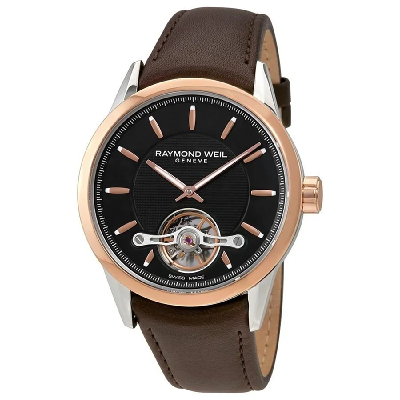 Raymond Weil Men's 2780-SC5-20001 Freelancer Automatic Brown Leather Watch