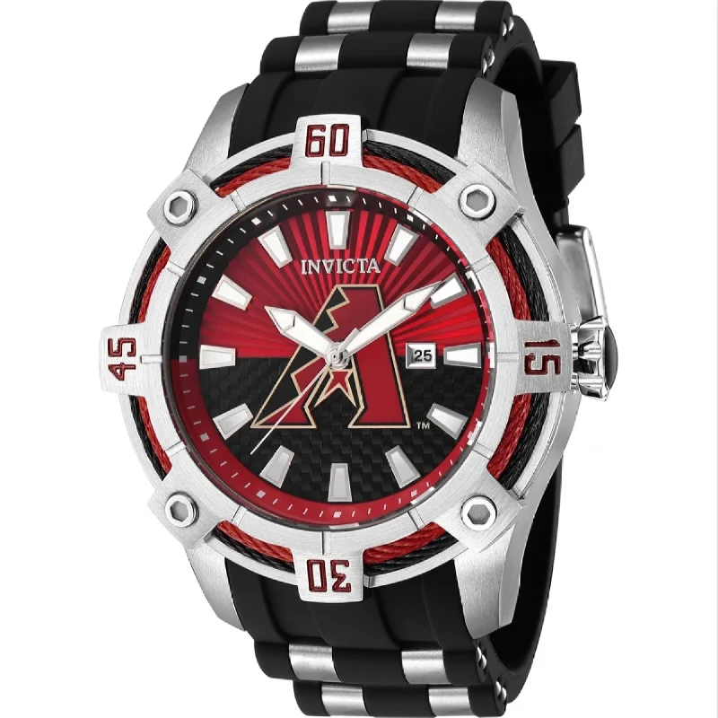 Invicta MLB Quartz MLB Diamondbacks Red Dial Men's Watch 43259