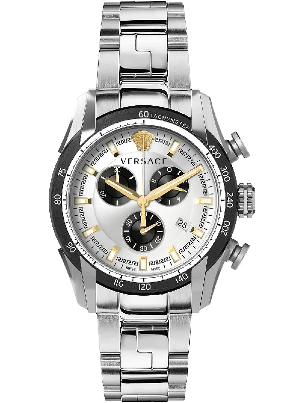 Versace Men's Watch V-Ray 44mm White Bracelet VE2I00321