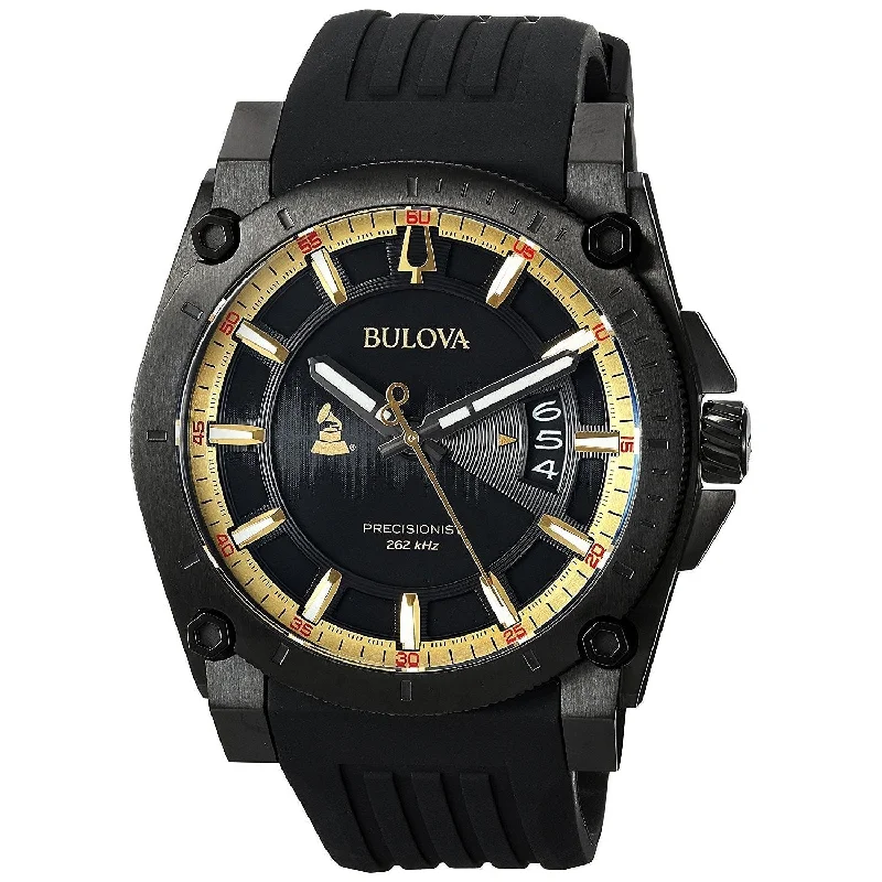 Bulova Men's 98B294 Grammy Edition Black Rubber Watch