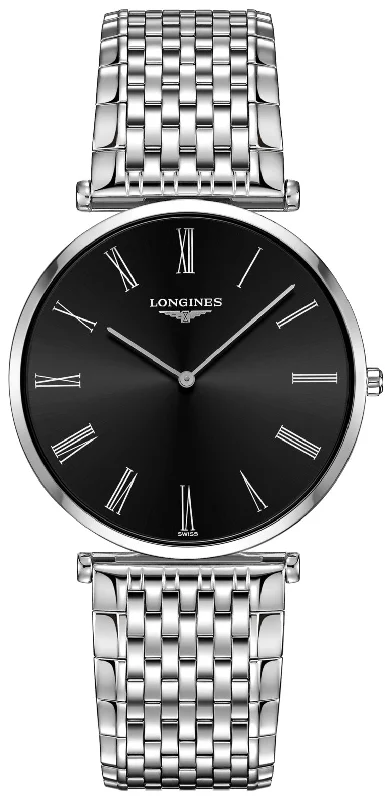 Longines La Grande Classique Stainless Steel Black Dial Mens Watch L47664516