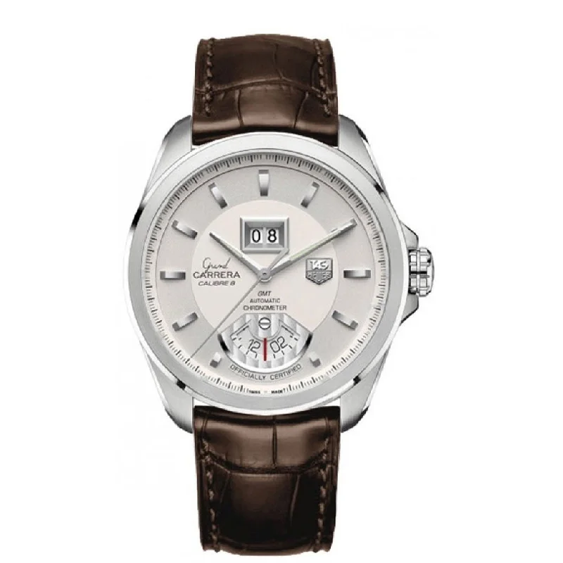 Tag Heuer Men's WAV5112.FC6231 Grand Carrera Automatic Brown Leather Watch