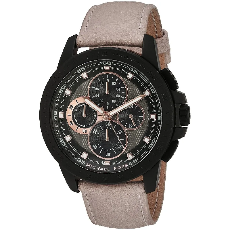 Michael Kors Men's MK8520 Ryker Chronograph Beige Leather Watch