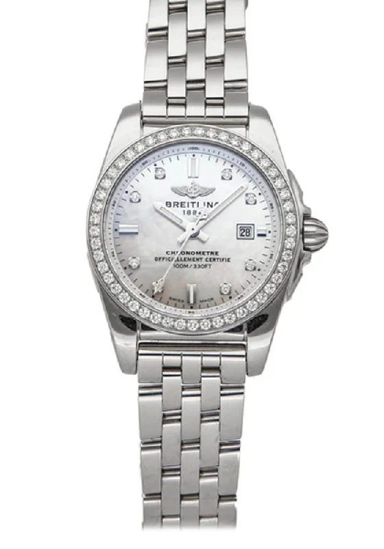 Breitling Galactic 29 Sleek Mother of Pearl Diamond Dial