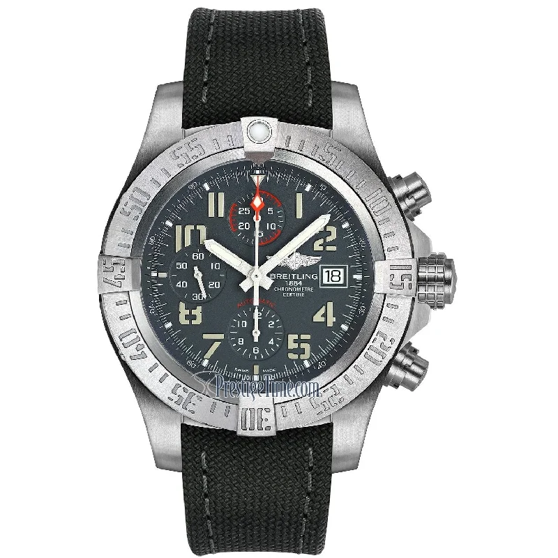 Breitling Men's E1338310-M534-109W Avenger Chronograph Grey Fabric Watch