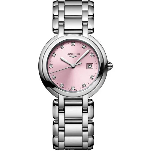 Longines Primaluna Sunray Pink Dial Women 30mm