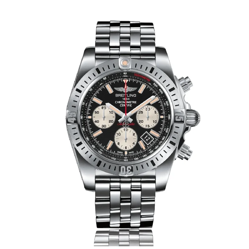 Breitling Men's AB01154G-BD13-375A Chronomat 44 Chronograph Stainless Steel Watch