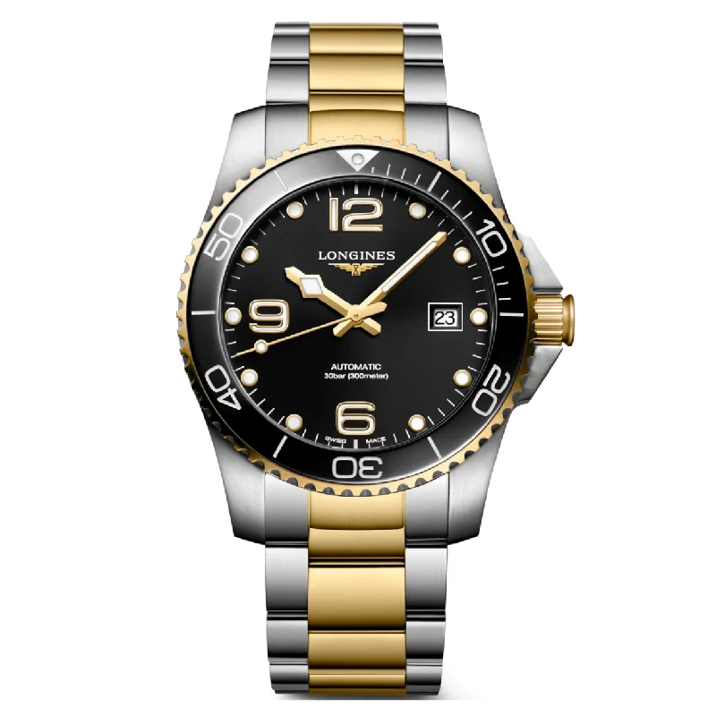 Longines Hydroconquest Sunray Black Dial Men 41mm