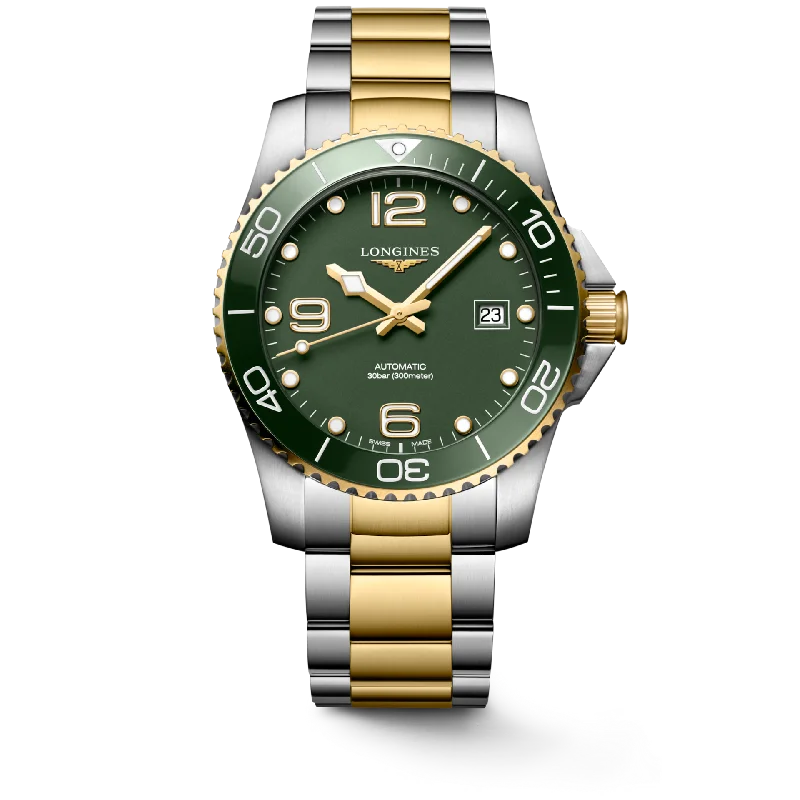 Longines Hydroconquest Green Matt Dial Men 41mm