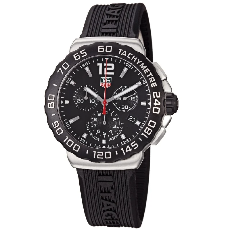 Tag Heuer Men's CAU1110.FT6024 Formula 1 Chronograph Black Rubber Watch