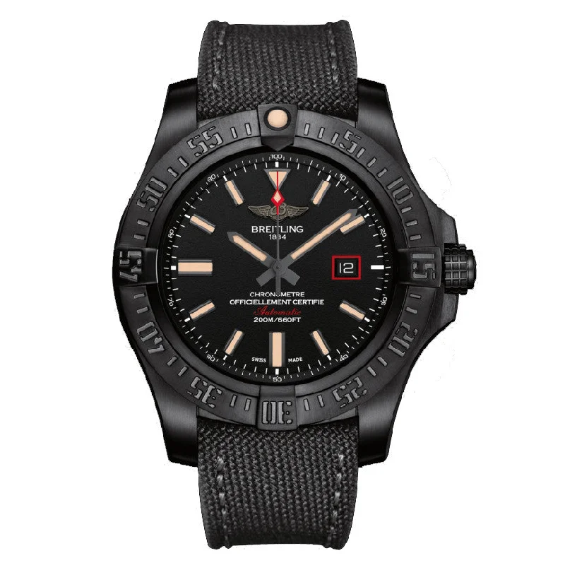 Breitling Avenger Blackbird Titanium Volcano Black 44mm Dial