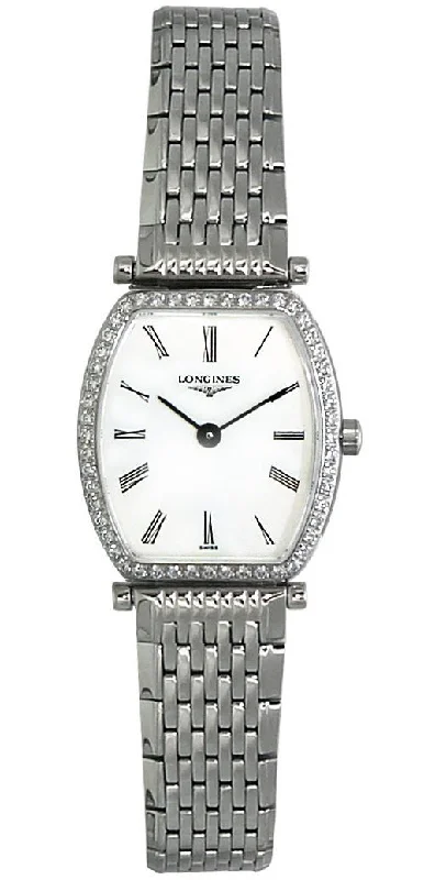 Longines La Grande Classique Stainless Steel & Diamond Womens Luxury Watch L4.288.0.11.6