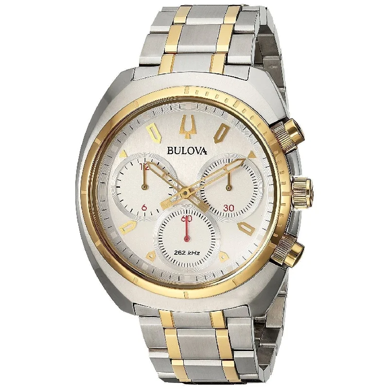 Bulova Men's 98A157 Curv Chronograph Two-Tone Stainless Steel Watch