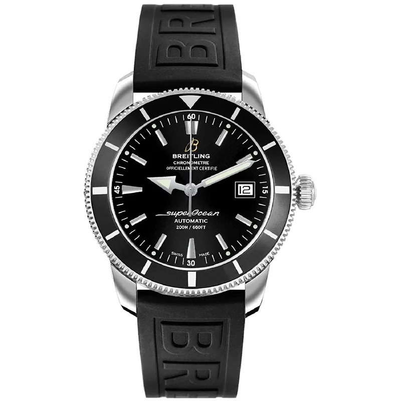 Breitling Men's A1732124-BA61-152S Superocean Heritage 42 Automatic Black Rubber Watch