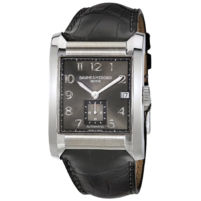 Baume & Mercier Men's MOA10027 Hampton Automatic Black Leather Watch