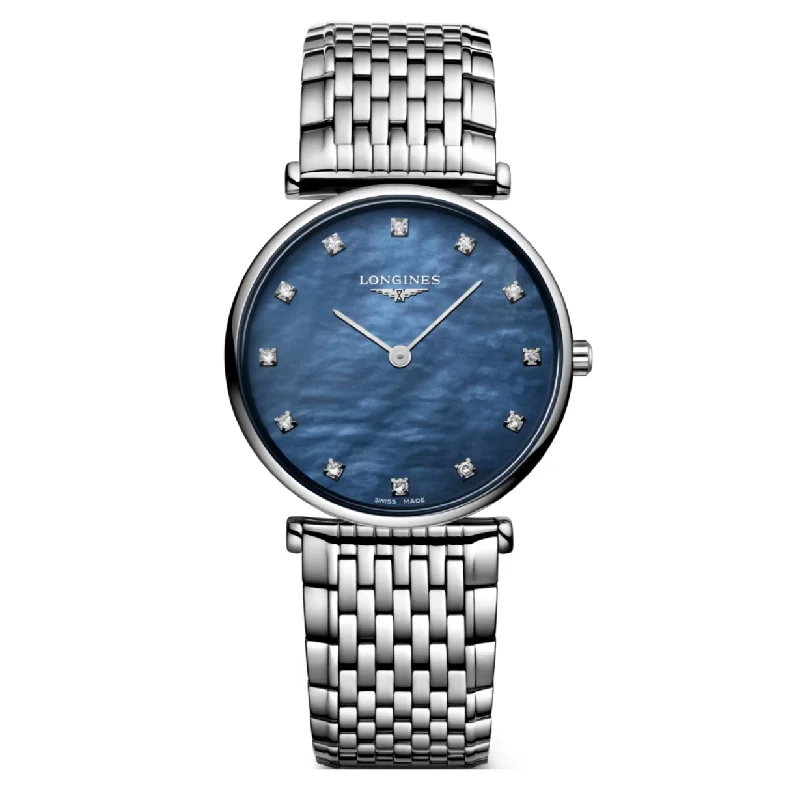 Longines La Grande Classique De Blue mother-of-pearl Dial Women 29mm