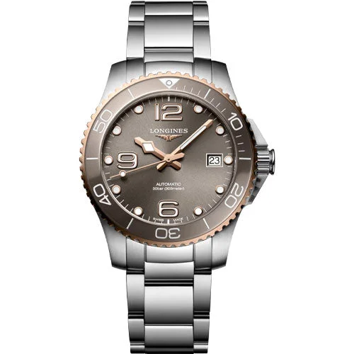 Longines Hydroconquest Sunray Grey Dial Men 39mm