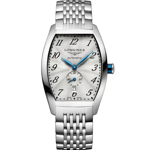 Longines Evidenza Silver Flinque Dial Men 33.1mm