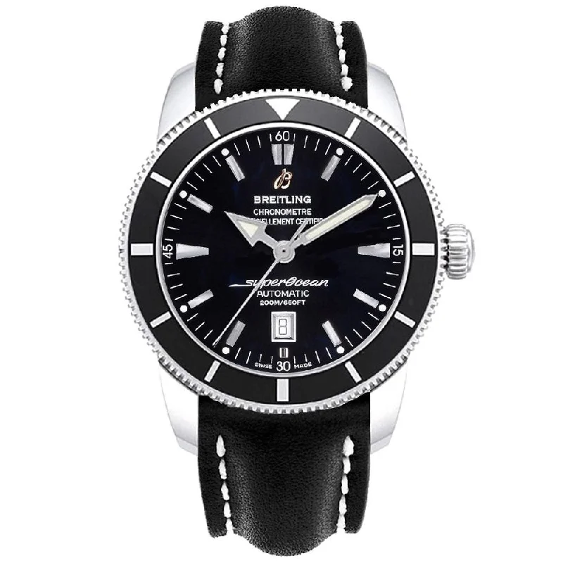 Breitling Men's A1732024-B868-441X Superocean Heritage 46 Black Rubber Watch