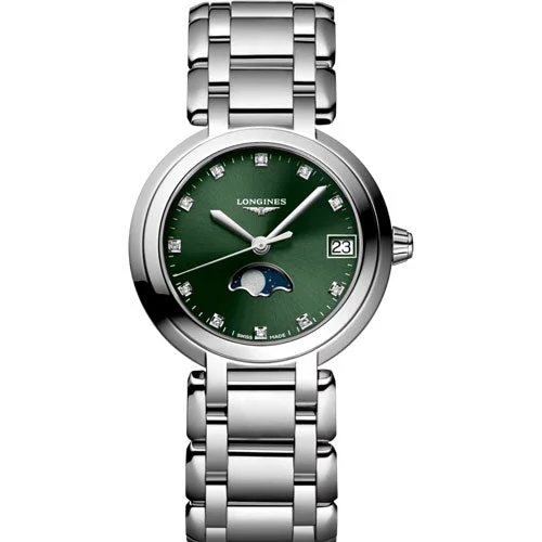 Longines Primaluna Green Dial Women 30.50mm