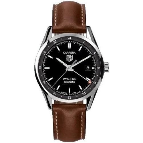 Tag Heuer Men's WV2115.FC6203 Carrera Automatic Brown Leather Watch