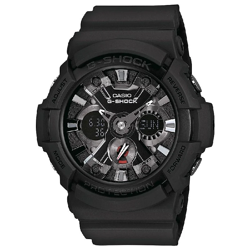 Casio Men's GA201-1A G-Shock Analog-Digital Black Resin Watch