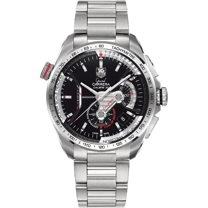 Tag Heuer Men's CAV5115.BA0902 Grand Carrera Chronograph Automatic Stainless Steel Watch