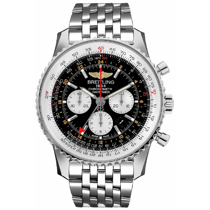 Breitling Men's AB044121-BD24-453A Navitimer Chronograph Stainless Steel Watch