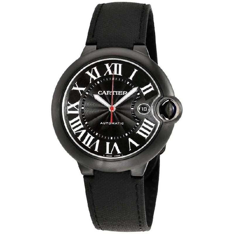 Cartier Men's WSBB0015 Ballon Bleu Automatic Black Fabric Watch