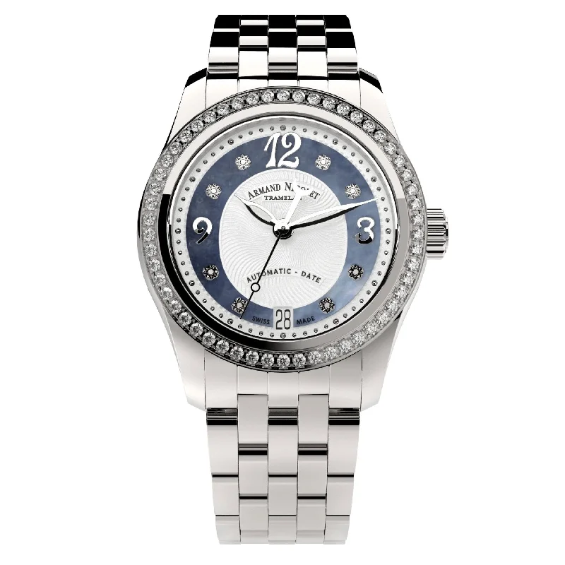 Armand Nicolet Ladies Watch M03-3 Diamond Blue A151FAA-AK-MA150