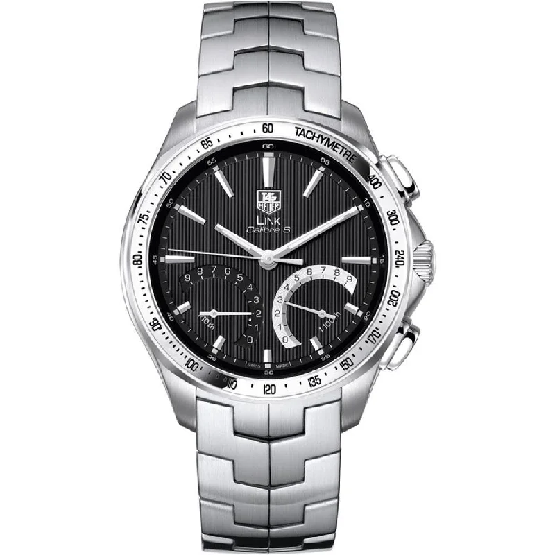 Tag Heuer Men's CAT7010.BA0952 Link Chronograph Hybrid electro-mechanical Stainless Steel Watch