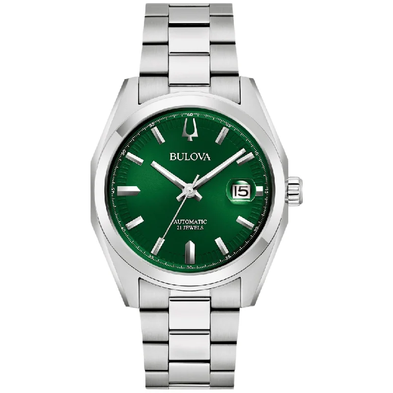 Bulova Surveyor Automatic Watch with Green Dial