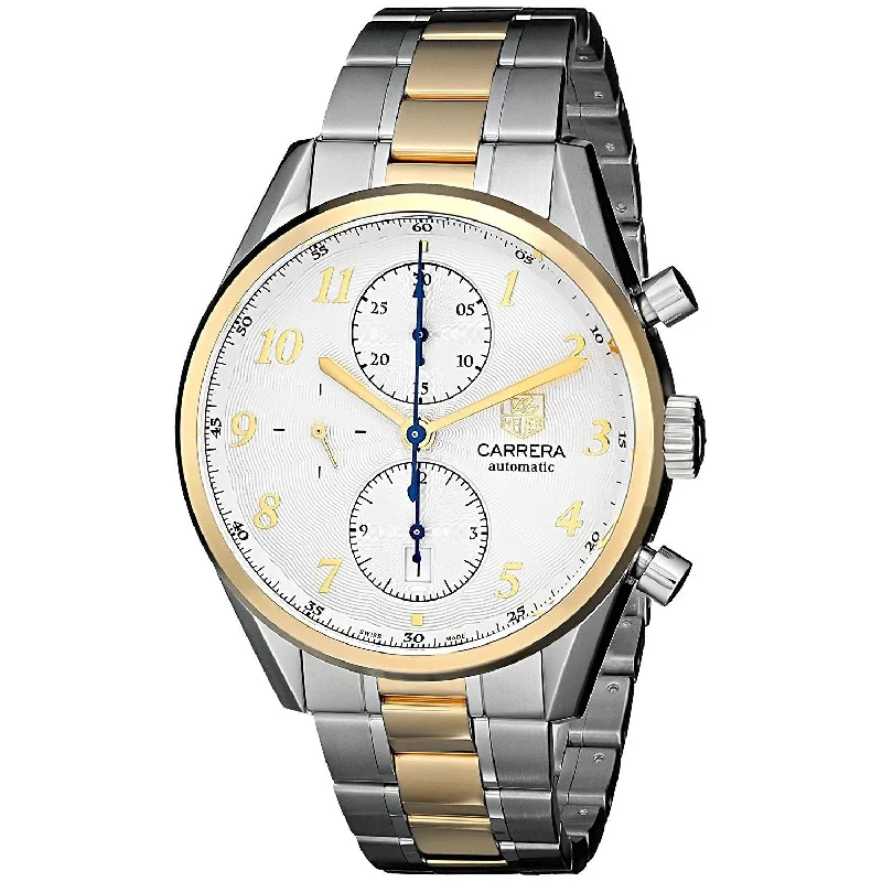 Tag Heuer Men's CAS2150.BD0731 Carrera Heritage 18kt yellow gold Chronograph Automatic Two-Tone Stainless Steel Watch