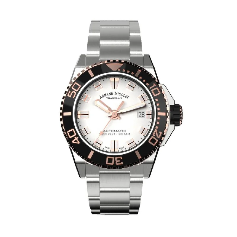 Armand Nicolet JS9-41 Silver Stainless Steel