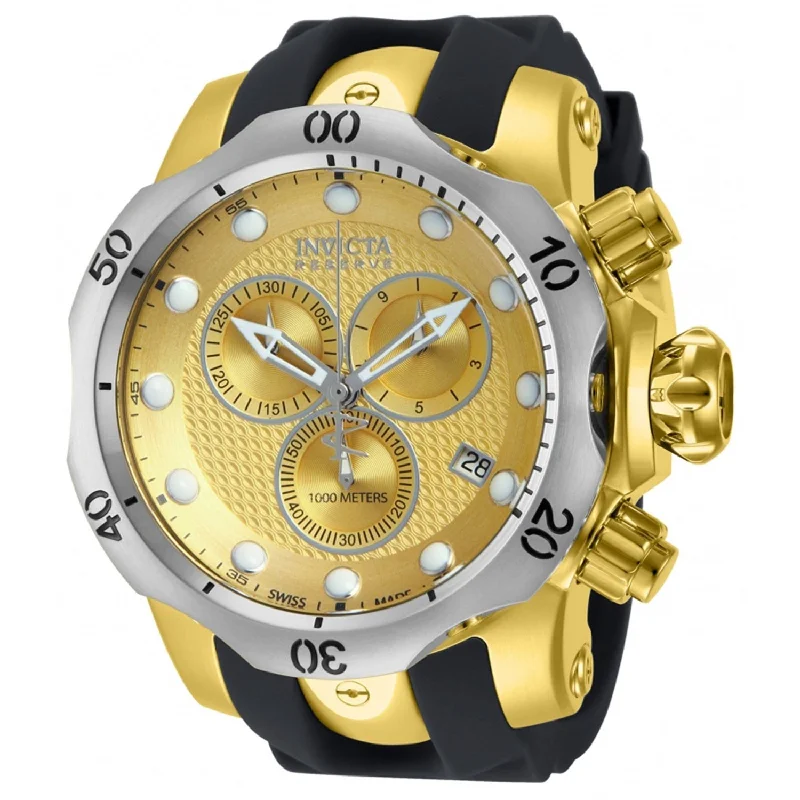 Invicta Venom Quartz Chronograph Gold-Tone Dial Men's Watch 16151