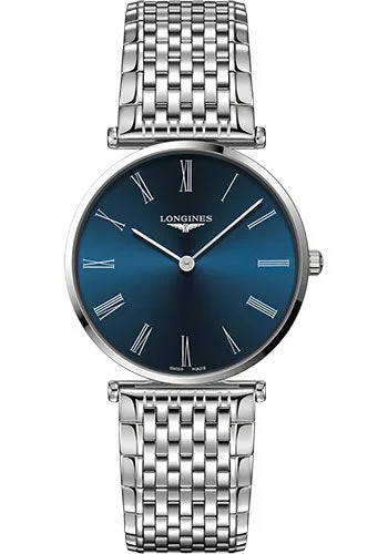 Longines La Grande Classique De Longines Quartz Watch - 38 mm Steel Case - Blue Roman Dial - Bracelet - L4.866.4.94.6