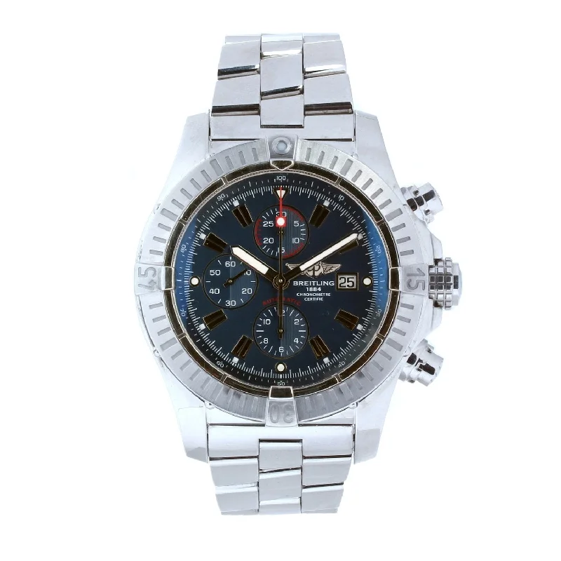 Breitling Men's A1337011-C757-135A Super Avenger Chronograph Stainless Steel Watch