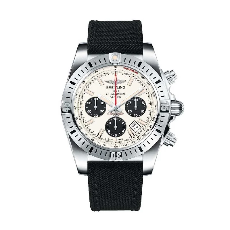 Breitling Men's AB01154G-G786-101W Chronomat 44 Chronograph Black Fabric Watch