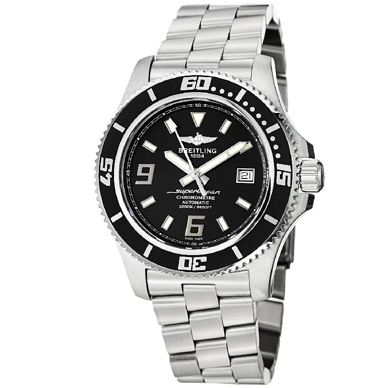 Breitling Men's A1739102-BA77-162A Superocean 44 Automatic Stainless Steel Watch