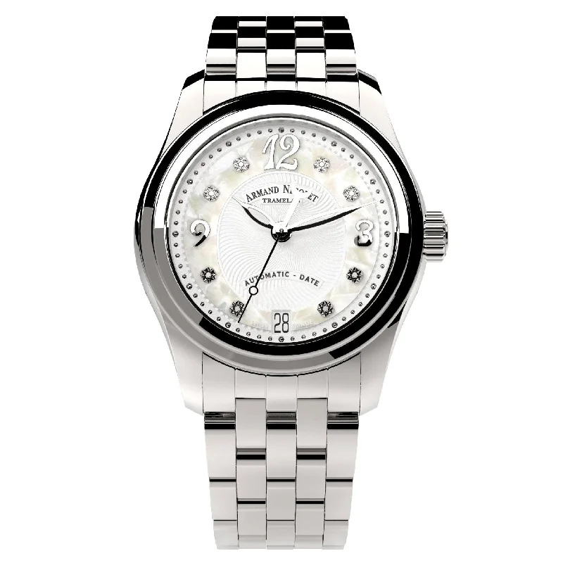 Armand Nicolet Ladies Watch M03-3 Stainless Steel White A151BAA-AN-MA150