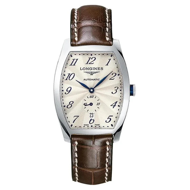 Longines Evidenza Silver Flinque Dial Men 33.1mm