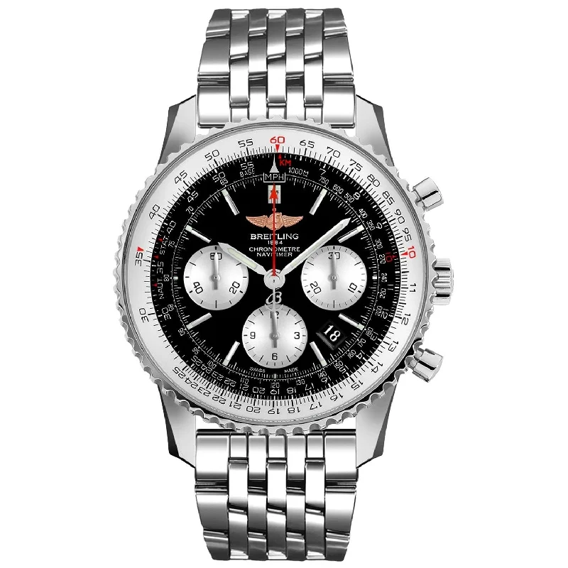 Breitling Men's AB012012-BB01-447A Navitimer Chronograph Stainless Steel Watch