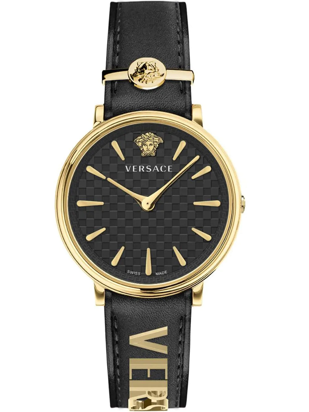 Versace Ladies Watch V-Circle 38mm Black Gold VE8104622